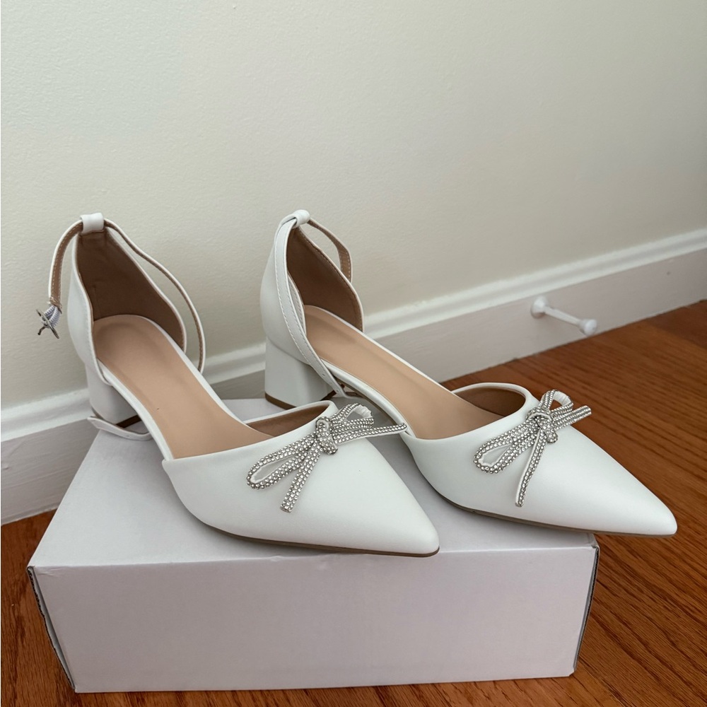 Elegant White Women's Heels